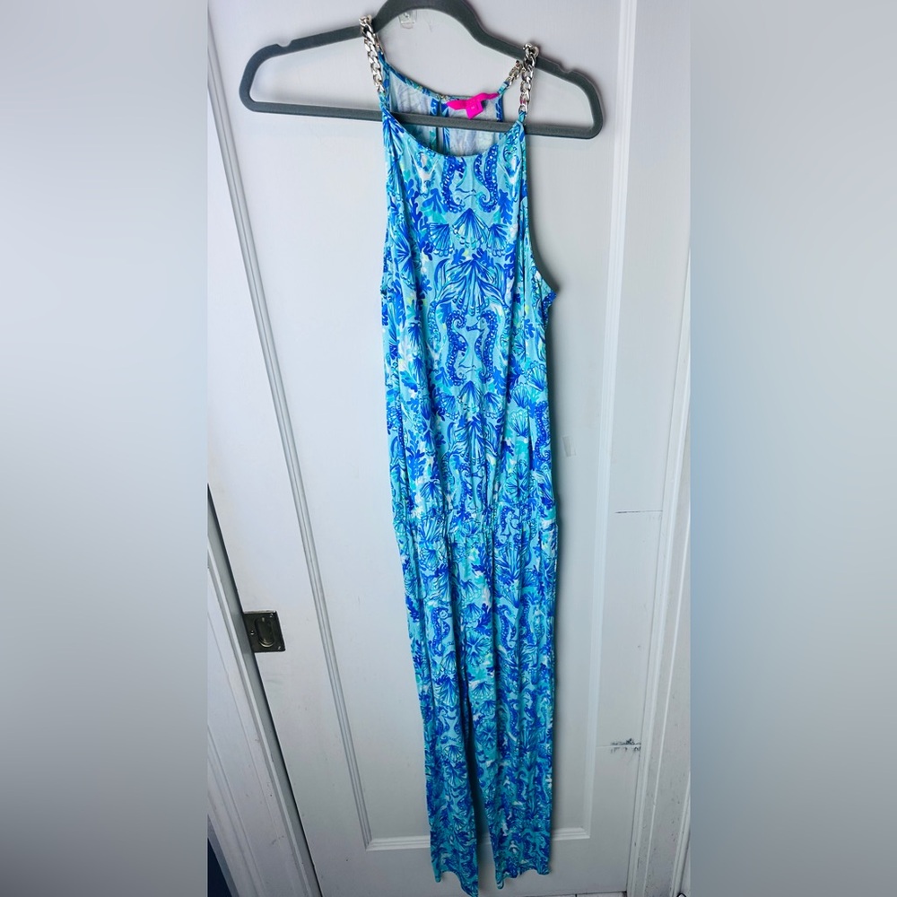 Lilly Pulitzer Tropical Blue and Green Jumper